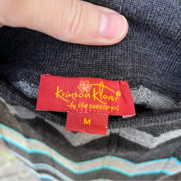 Krimson Klover Merino Wool Sweater Skirt Sz M - Picture 2 of 10